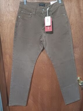 Lucky Brand Tan High-Rise Skinny Jeans